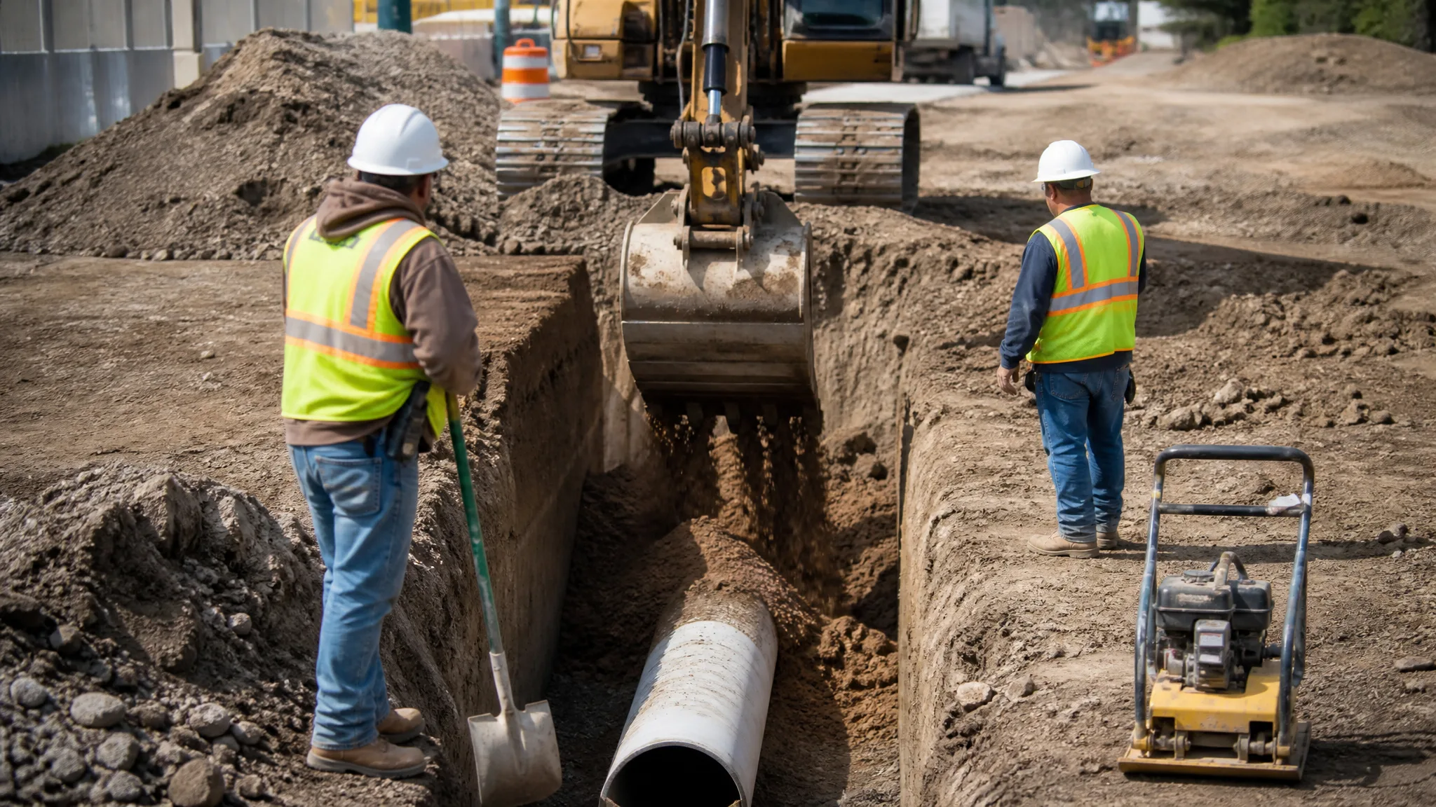 Backfilling a Utility Trench