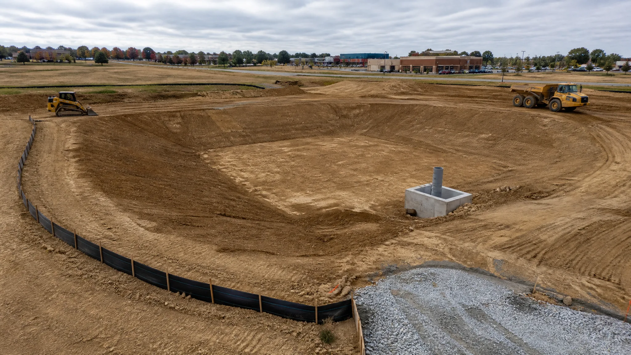 Building a Stormwater Detention Pond