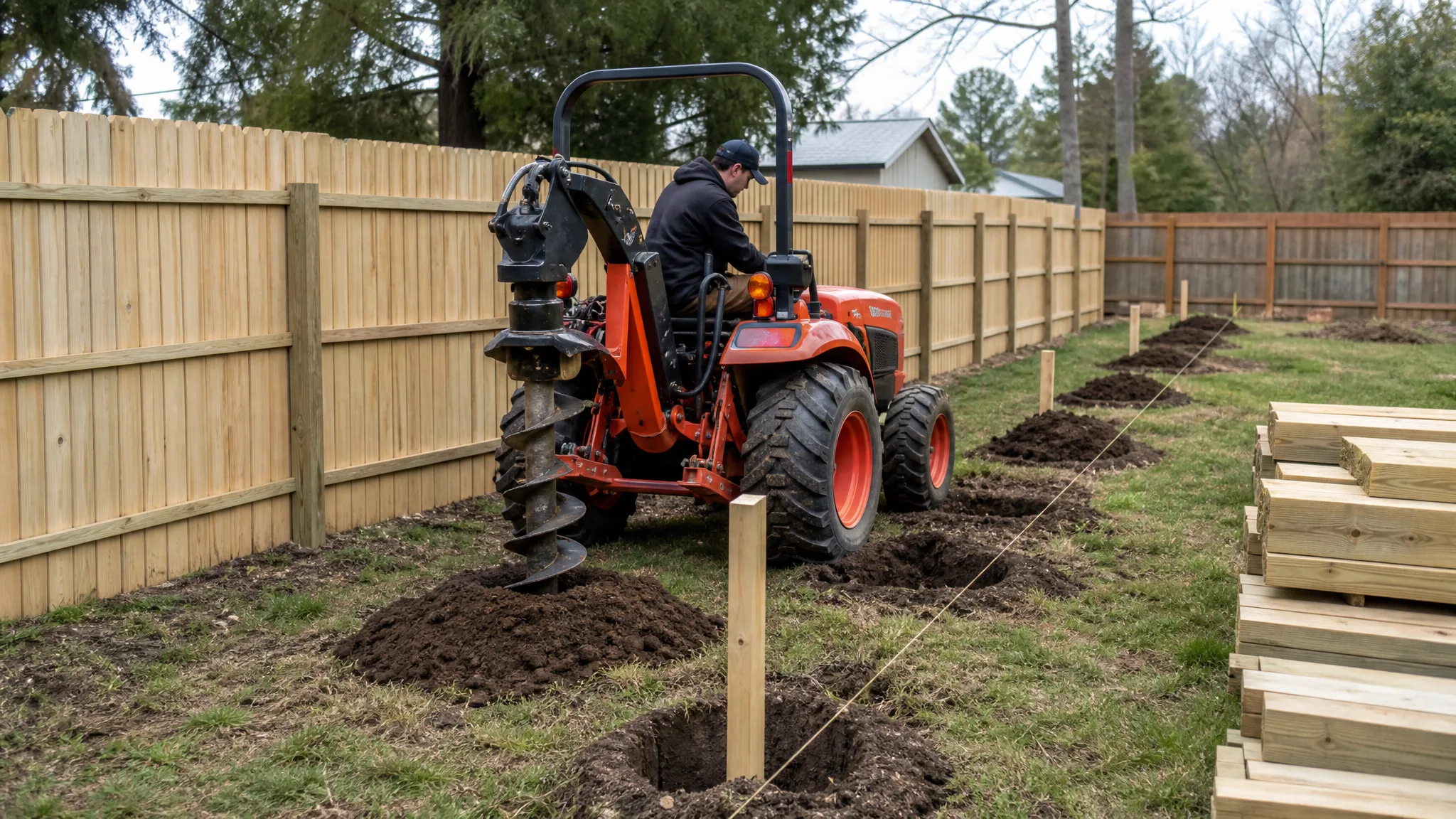 Digging Post Holes for Decks and Fences