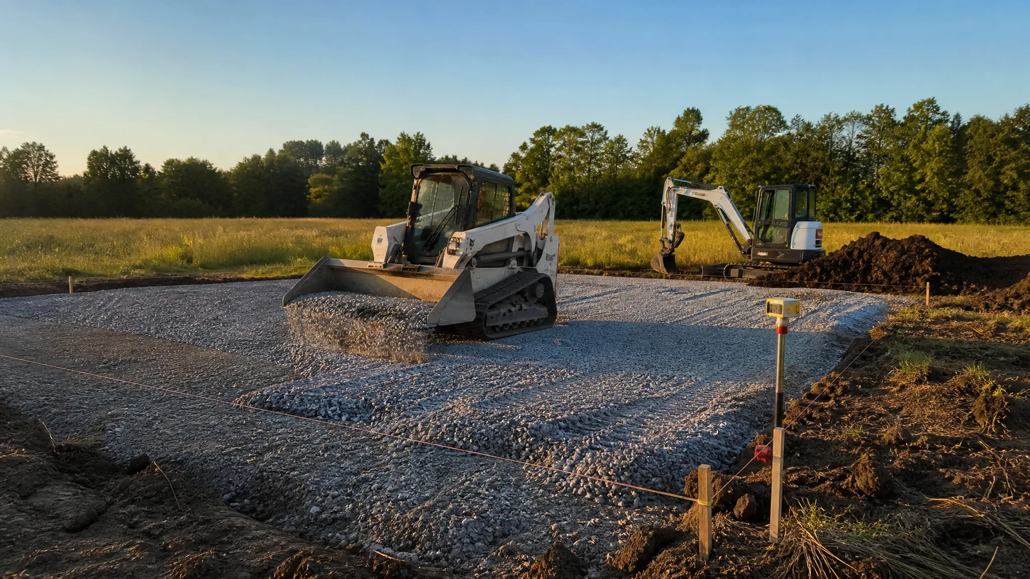 Excavating for a Pole Barn