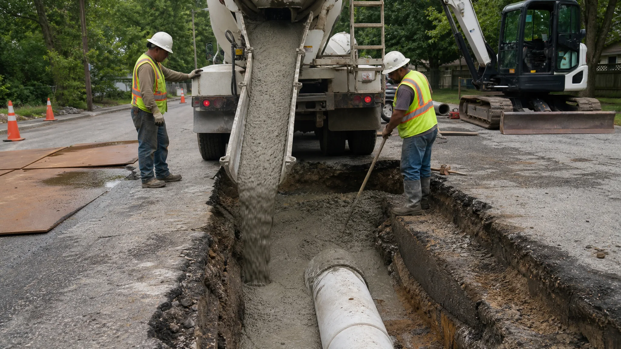 Flowable Fill for Utility Trenches