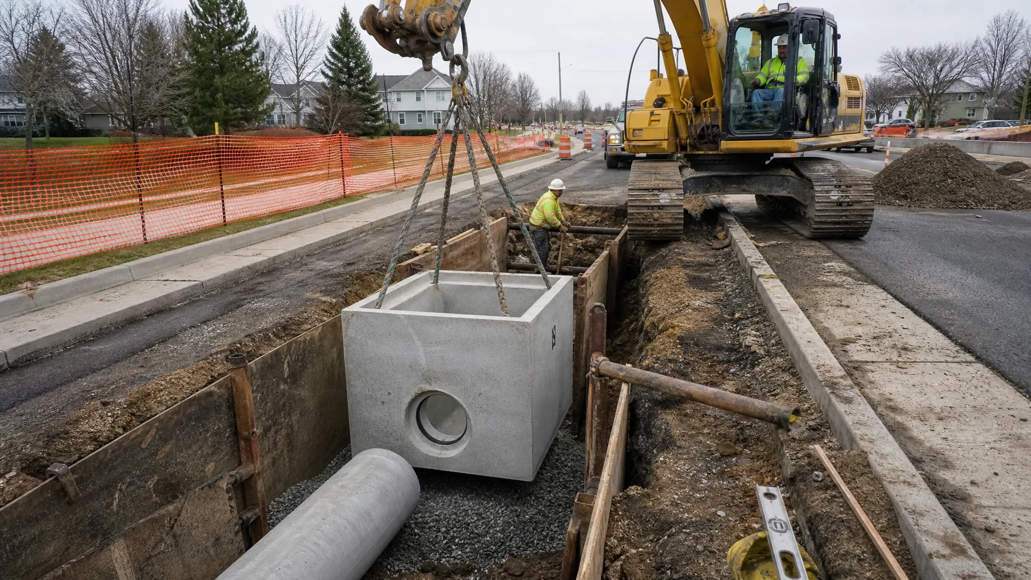 Installing a Catch Basin